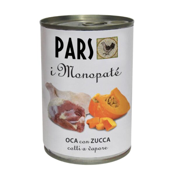 Pars Monopatè Oca con Zucca 395 g per Cani e Gatti