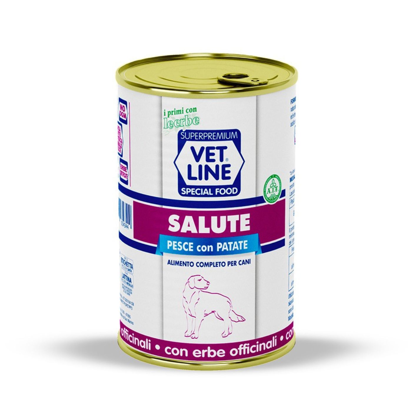 Vet Line Salute Pesce con Patate 400 g Alimento Umido Monoproteico per Cani VetLine