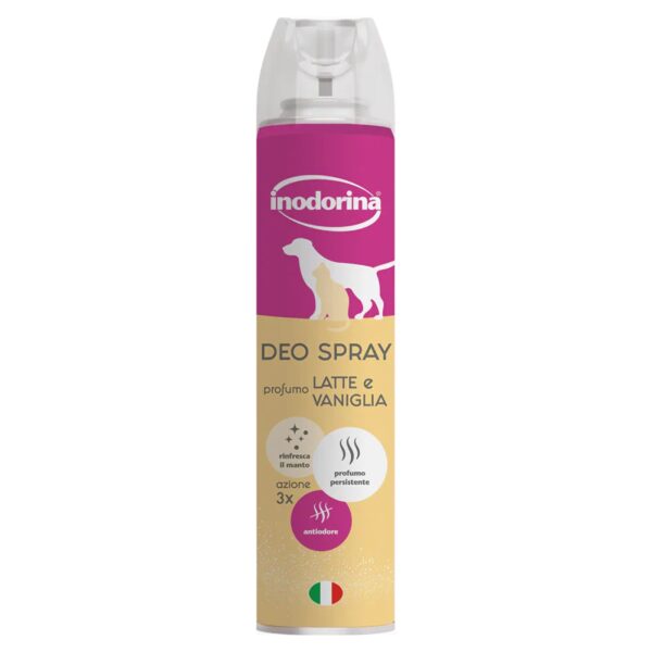 Inodorina Deodorante Spray per Cani Latte e Vaniglia 300 ml