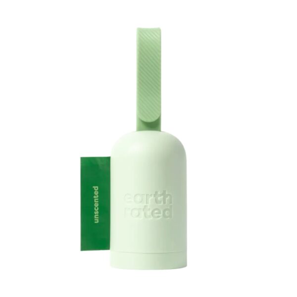 Earth Rated Dispenser Portasacchetti Igienici per Cani Include 1 Rotolo con 15 Sacchetti