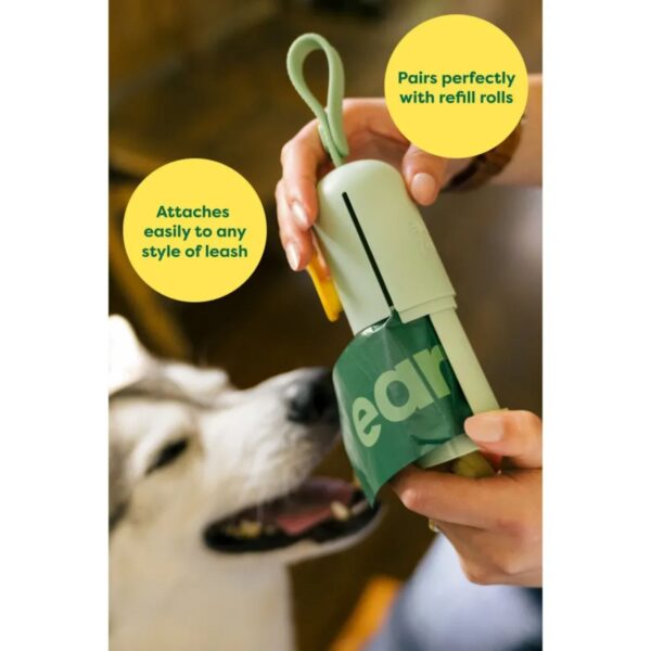 Earth Rated Dispenser Portasacchetti Igienici per Cani Include 1 Rotolo con 15 Sacchetti