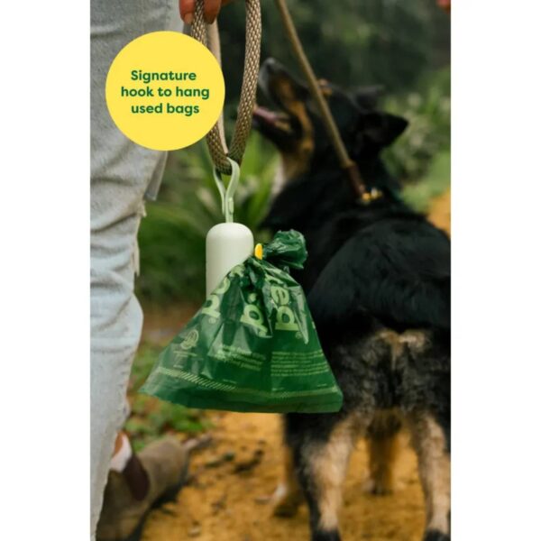 Earth Rated Dispenser Portasacchetti Igienici per Cani Include 1 Rotolo con 15 Sacchetti