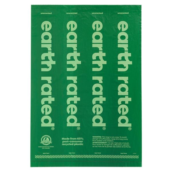 Earth Rated Sacchetti Igienici per Cani Extra Resistenti Profumati alla Lavanda 8 Rotoli 120 Sacchetti 23 x 33 cm