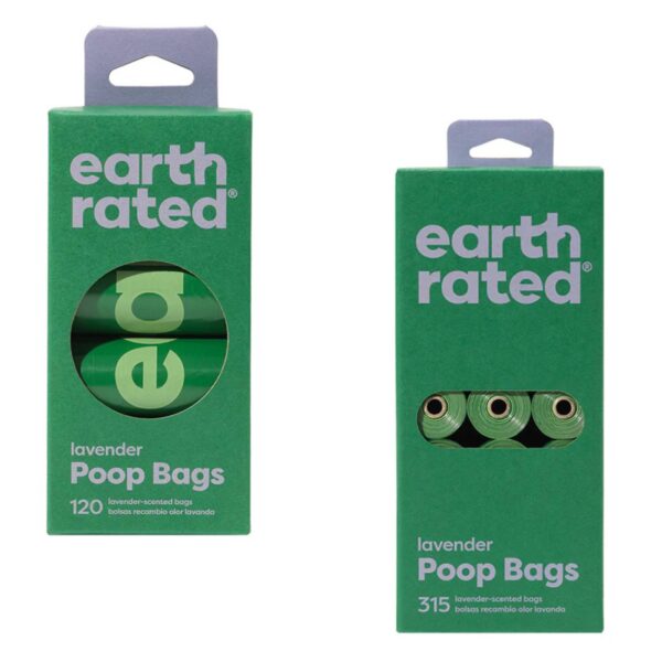 Earth Rated Sacchetti Igienici per Cani Extra Resistenti Profumati alla Lavanda