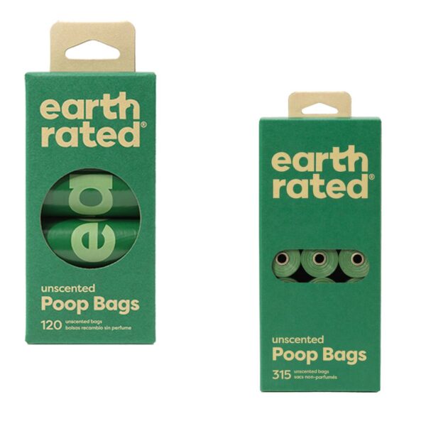 Earth Rated Sacchetti Igienici per Cani Extra Resistenti Senza Profumazione