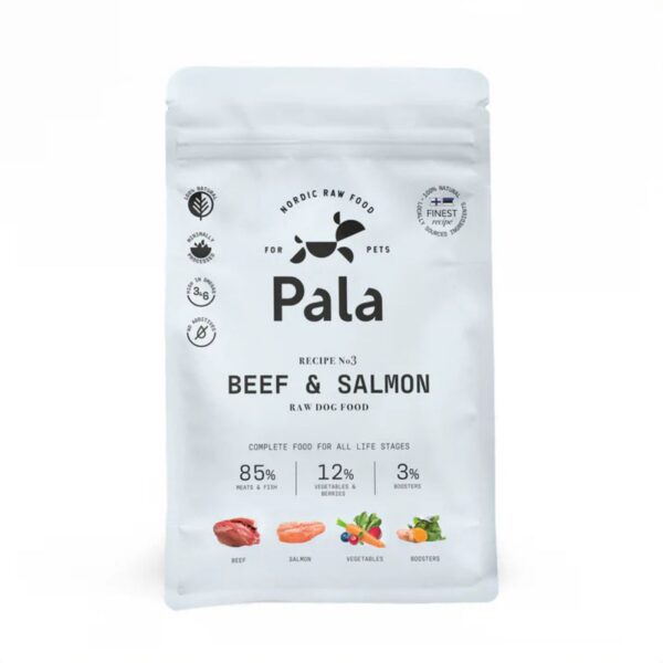 Pala Alimento Completo per Cani con Manzo & Salmone Ricetta N° 3