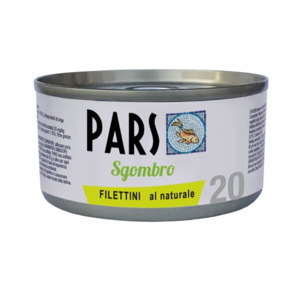 Pars 20 Filettini al Naturale di Sgombro 85 g per Gatti