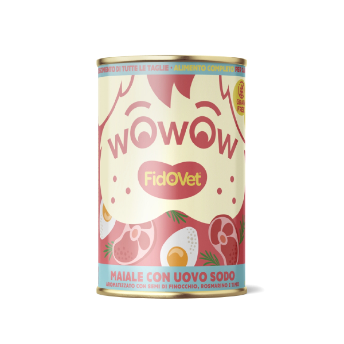Fidovet Wowow Maiale con Uovo Sodo Puppy per Cuccioli 400 g