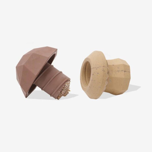 Zee.Dog Gioco per Cani in Gomma Naturale 100% Atossica Super Veggiez Fungo