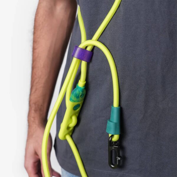 Zee.Dog Guinzaglio per Cani Mani Libere Fluo Neopro Handsfree Leash