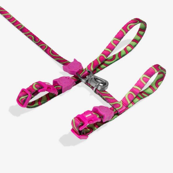 Zee.Cat Set Pettorina e Guinzaglio per Gatti H3D Jelly