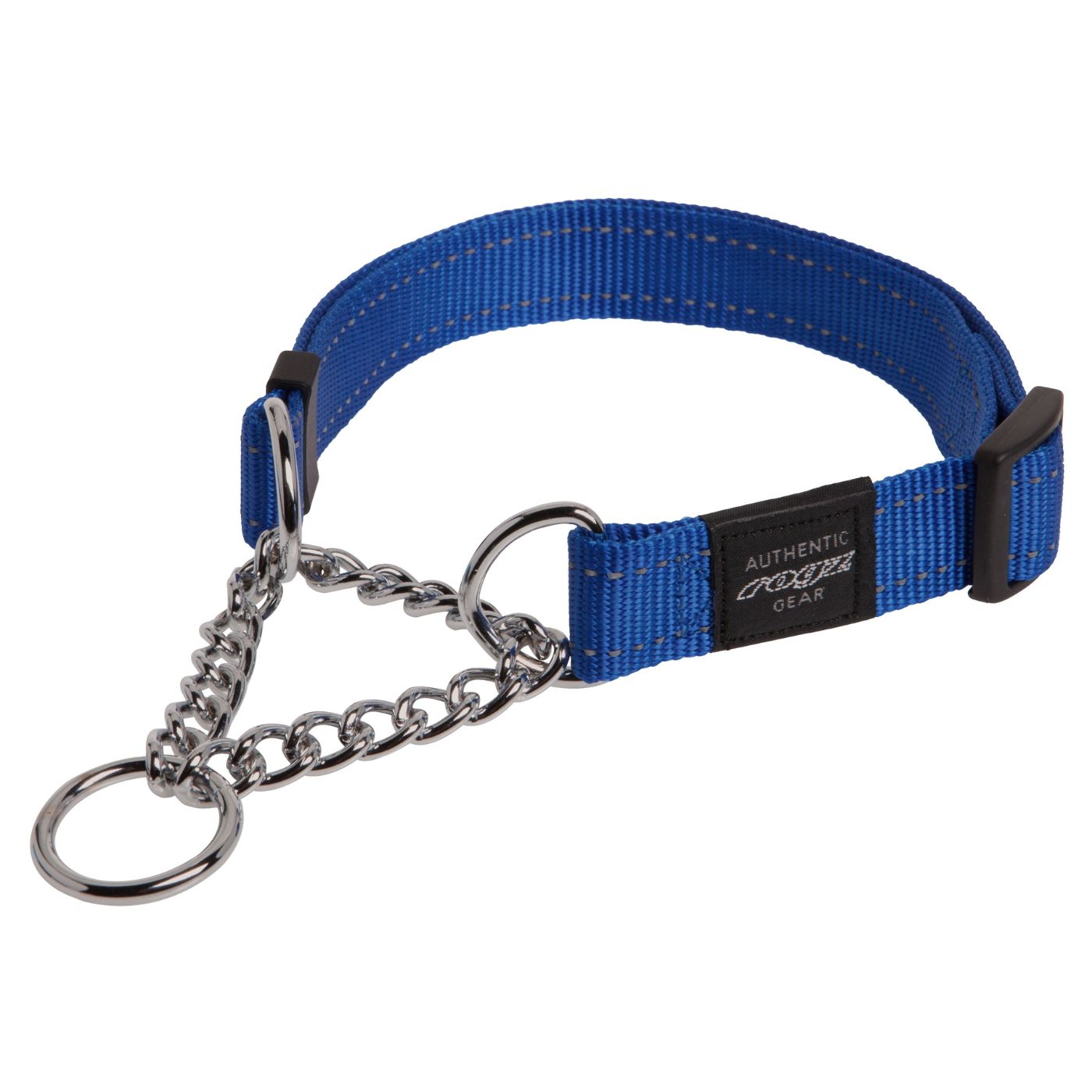 United Pets® Collare Semi Strozzo per Cani Obedience Blu