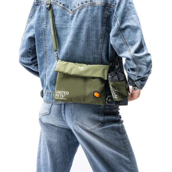 United Pets® United Pets® Pochette con Tracolla Linea CityLife Verde Militare