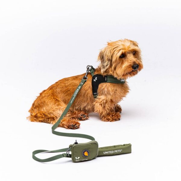 United Pets® Portasacchetti Igienici per Cani Linea CityLife con Ricarica Verde Militare