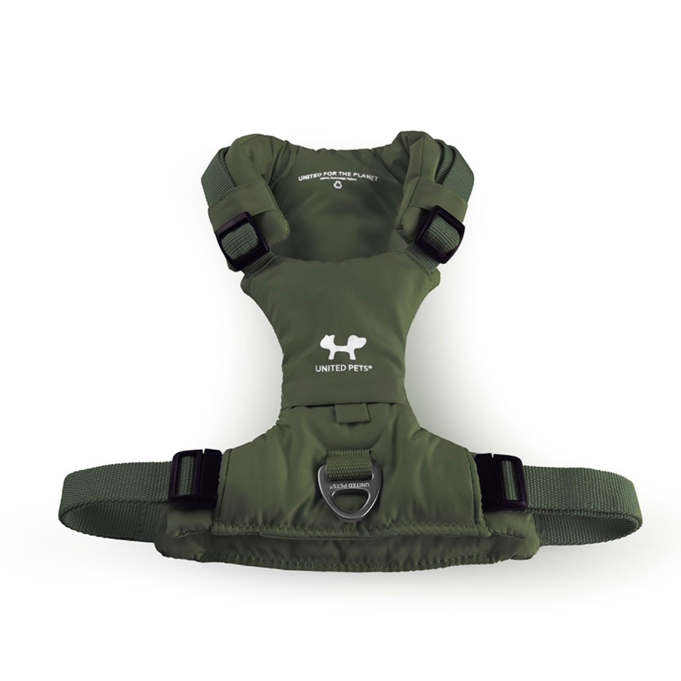 United Pets® Pettorina H per Cani Imbottita Linea CityLife Verde Militare