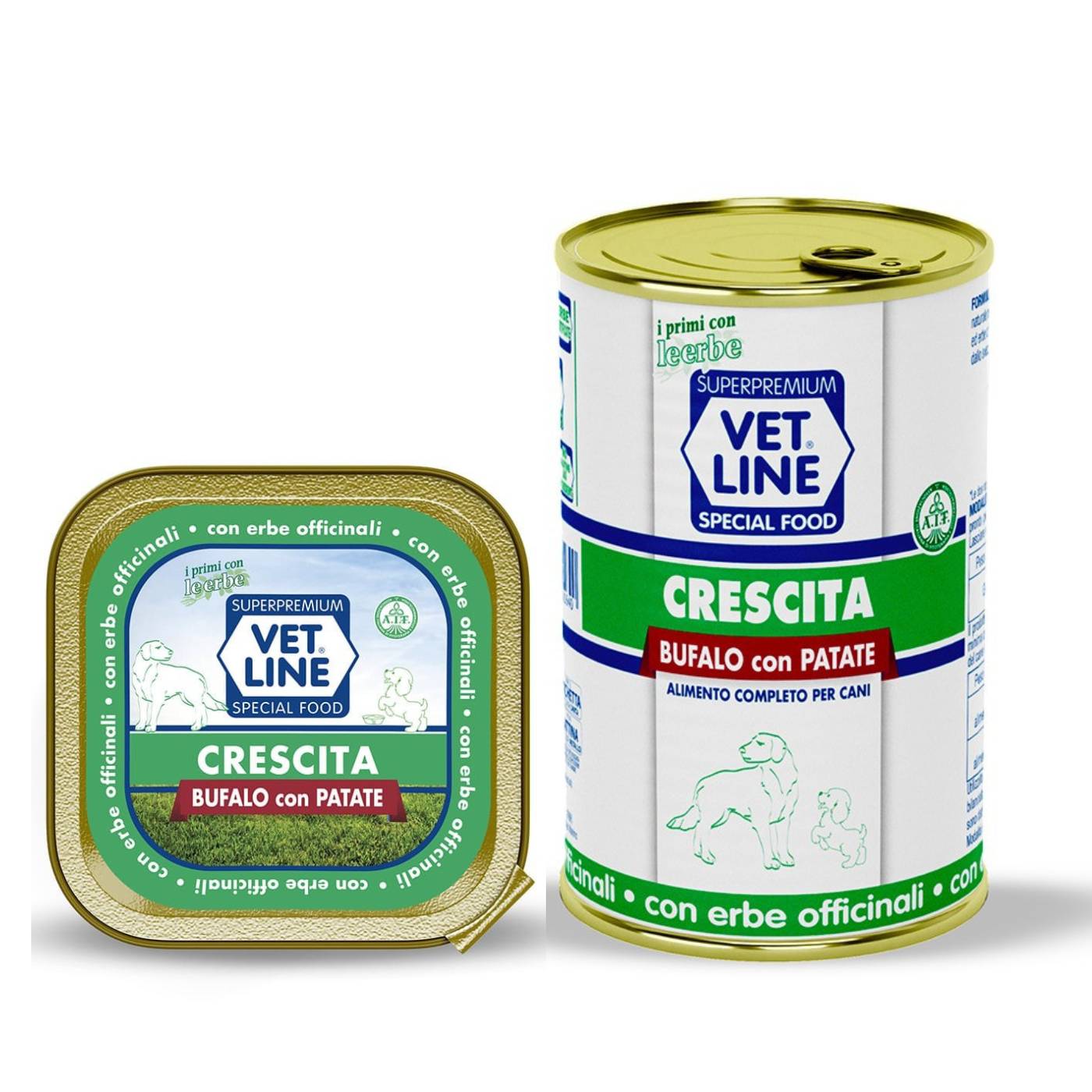 vet line umido crescita bufalo e patate per cuccioli vetline