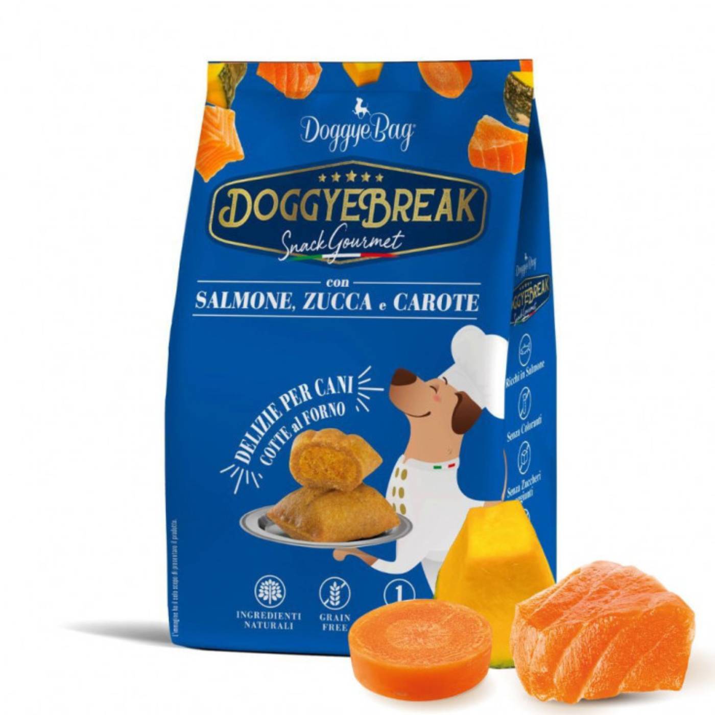 DoggyeBag® Doggyebreak con Salmone Zucca e Carote per Cani