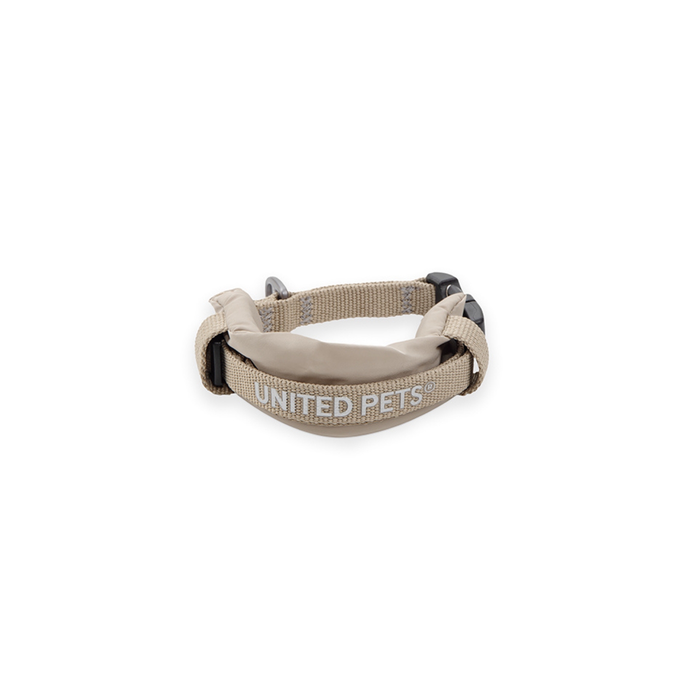 united pets® collare per cani con sottocollo imbottito linea citylife beige