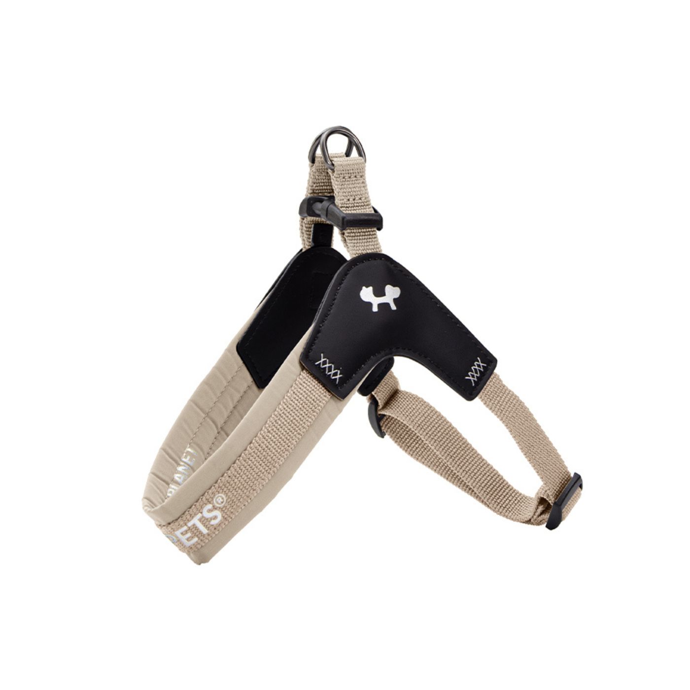 united pets® pettorina per cani aggancio rapido linea citylife beige
