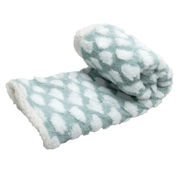 Coperta Imbottita per Cani e Gatti Nuvola Verde