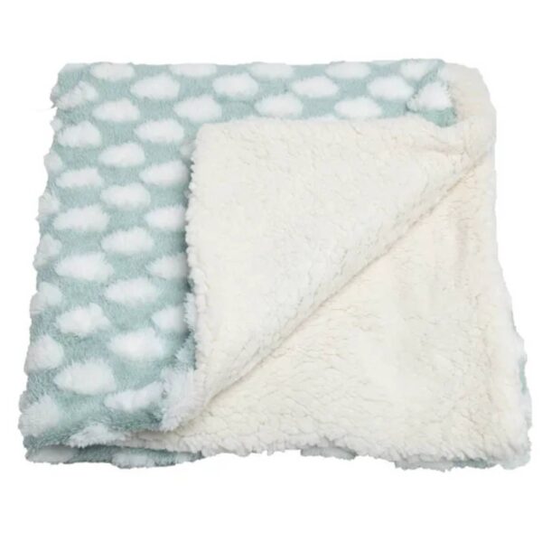 Coperta Imbottita per Cani e Gatti Nuvola Verde