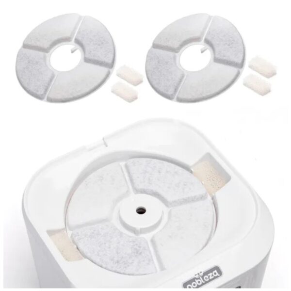 Distributore d'Acqua per Gatti e Cani di Piccola Taglia Smart L17.9*W17.9*H18.7 cm 2,5 L Bianca