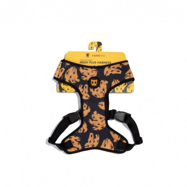 Zee.Dog Pettorina Regolabile Air Mesh per Cani Farm Rio Bossa Banana