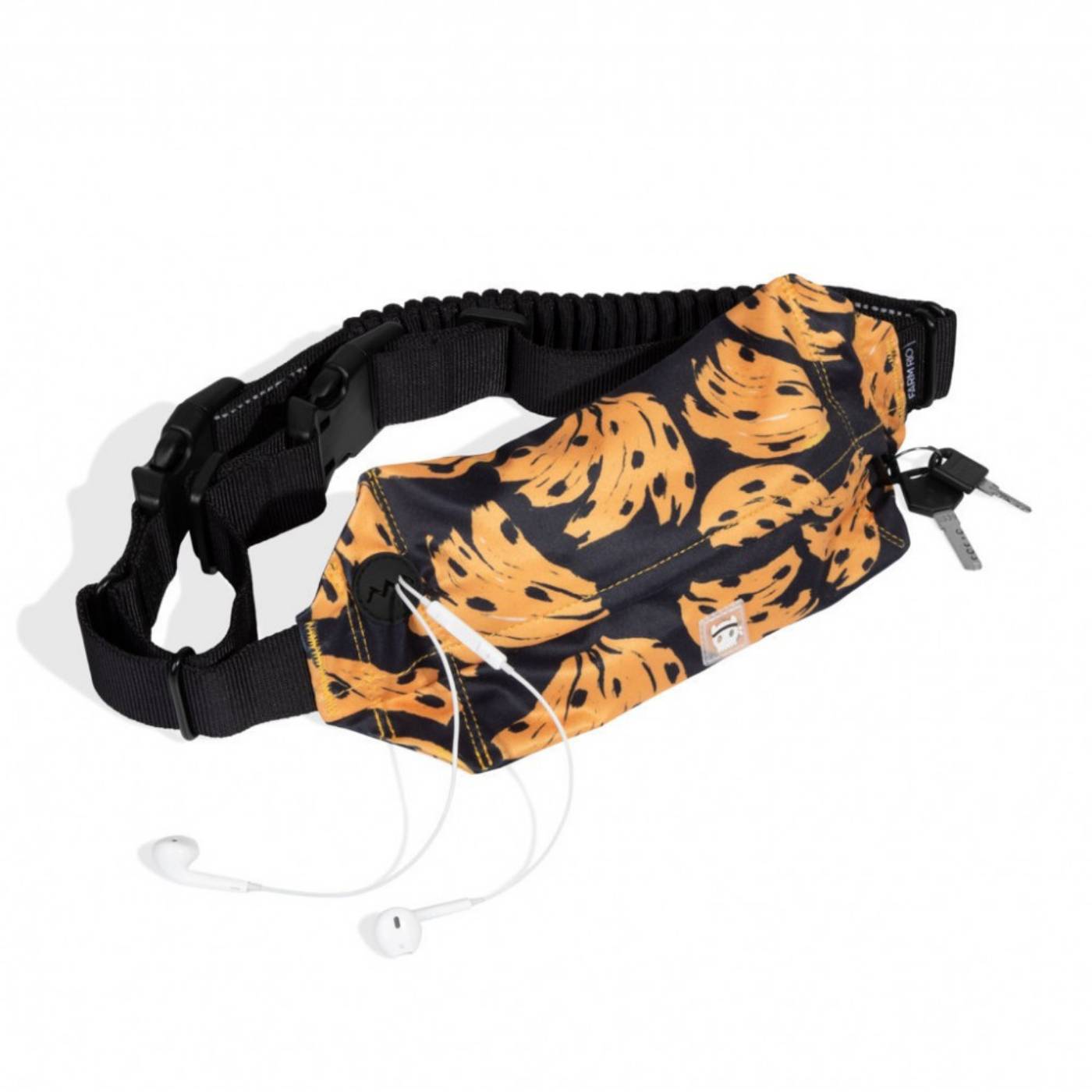 Zee.Dog Cintura da Running Farm Rio Bossa Banana con Guinzaglio Zee.Run Belt