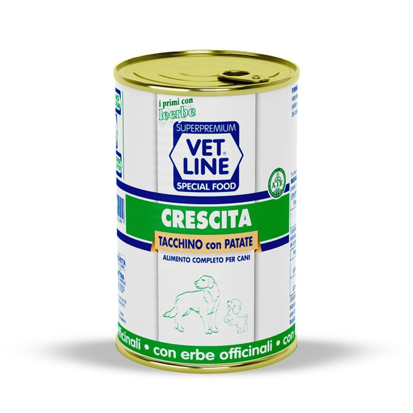 vet line umido accrescimento tacchino e patate per cuccioli 400 g vetline