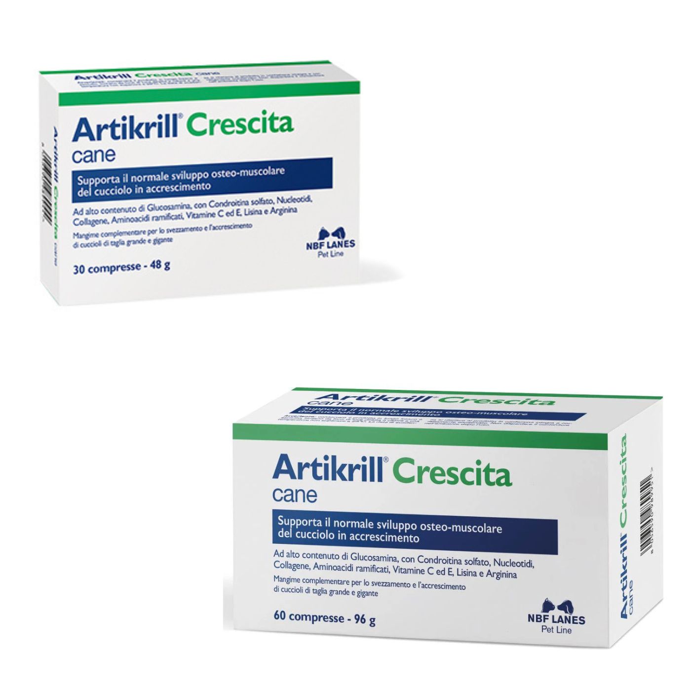 Artikril Crescita Integratore per Cani Compresse Nbf Lanes