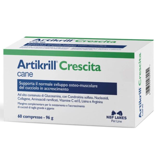 Artikril Crescita Integratore per Cani 60 Compresse Nbf Lanes