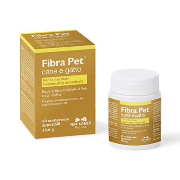 Fibra Pet Integratore per Cani e Gatti Compresse Nbf Lanes