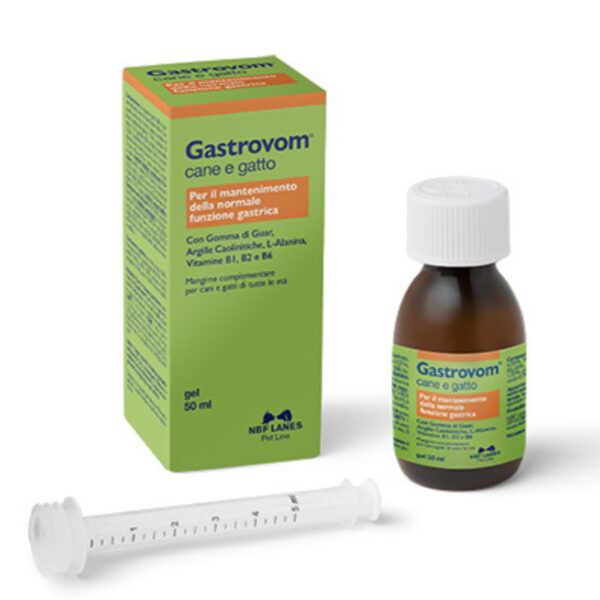 Gastrovom Integratore per Cani e Gatti Gel 50 ml Nbf Lanes
