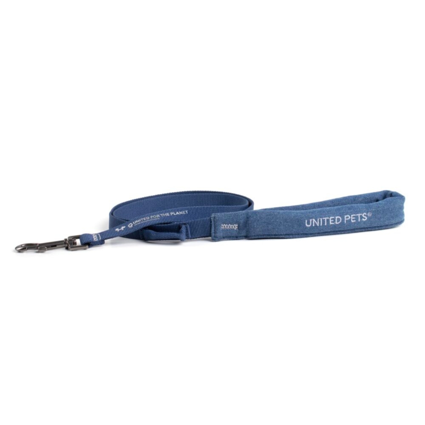 United Pets Guinzaglio per Cani con Maniglia Imbottita Linea CityLife Blue Jeans