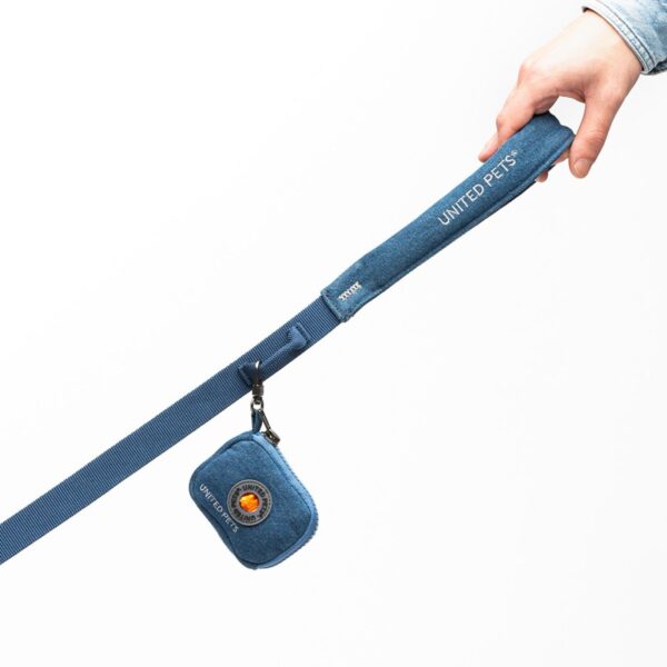 United Pets Guinzaglio per Cani con Maniglia Imbottita Linea CityLife Blue Jeans