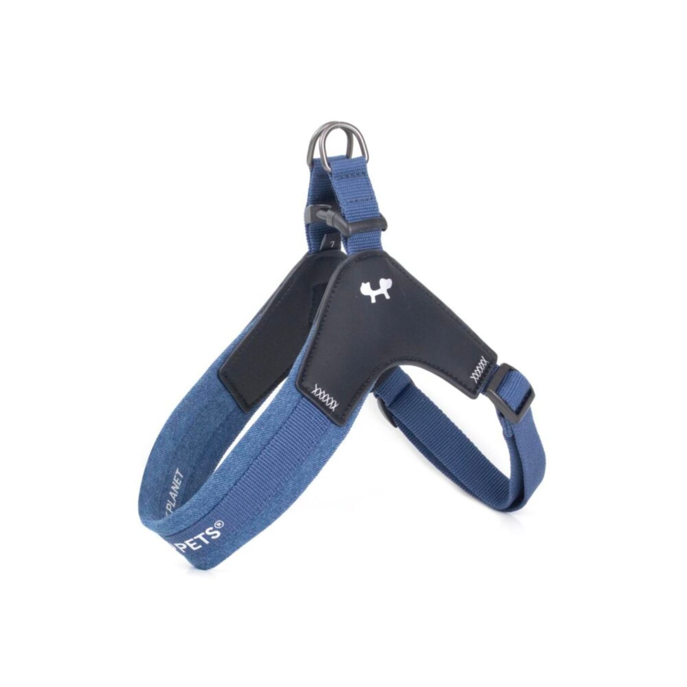 United Pets Pettorina per Cani Aggancio Rapido Linea CityLife Blue Jeans