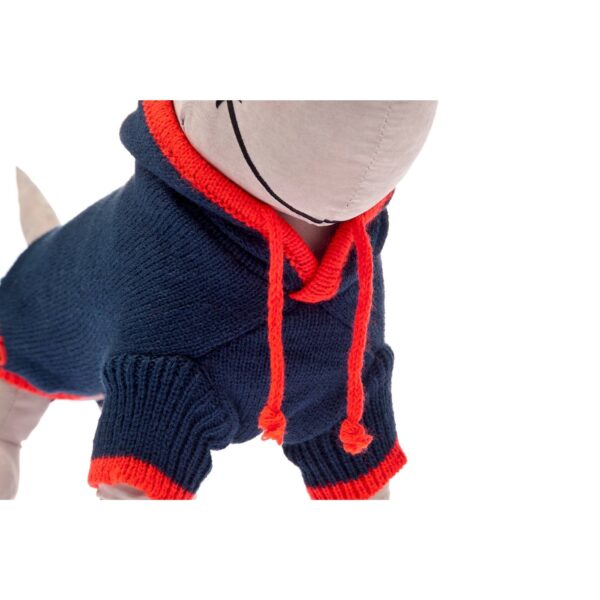 Ferribiella Maglioncino per Cani Scintilla con Cappuccio Blu