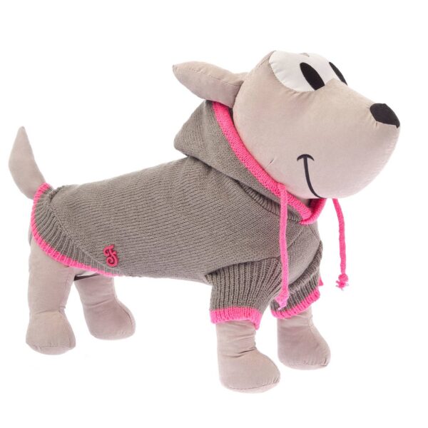 Ferribiella Maglioncino per Cani Scintilla con Cappuccio Grigio