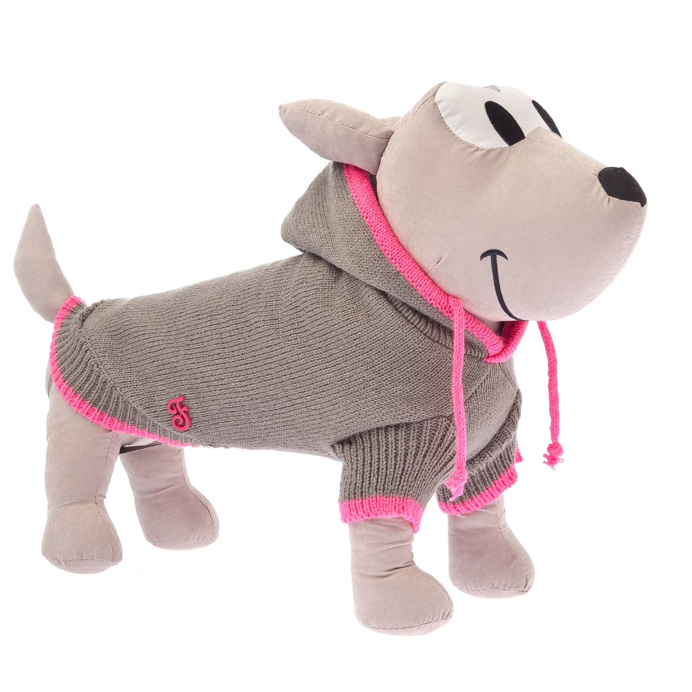 Ferribiella Maglioncino per Cani Scintilla con Cappuccio Grigio
