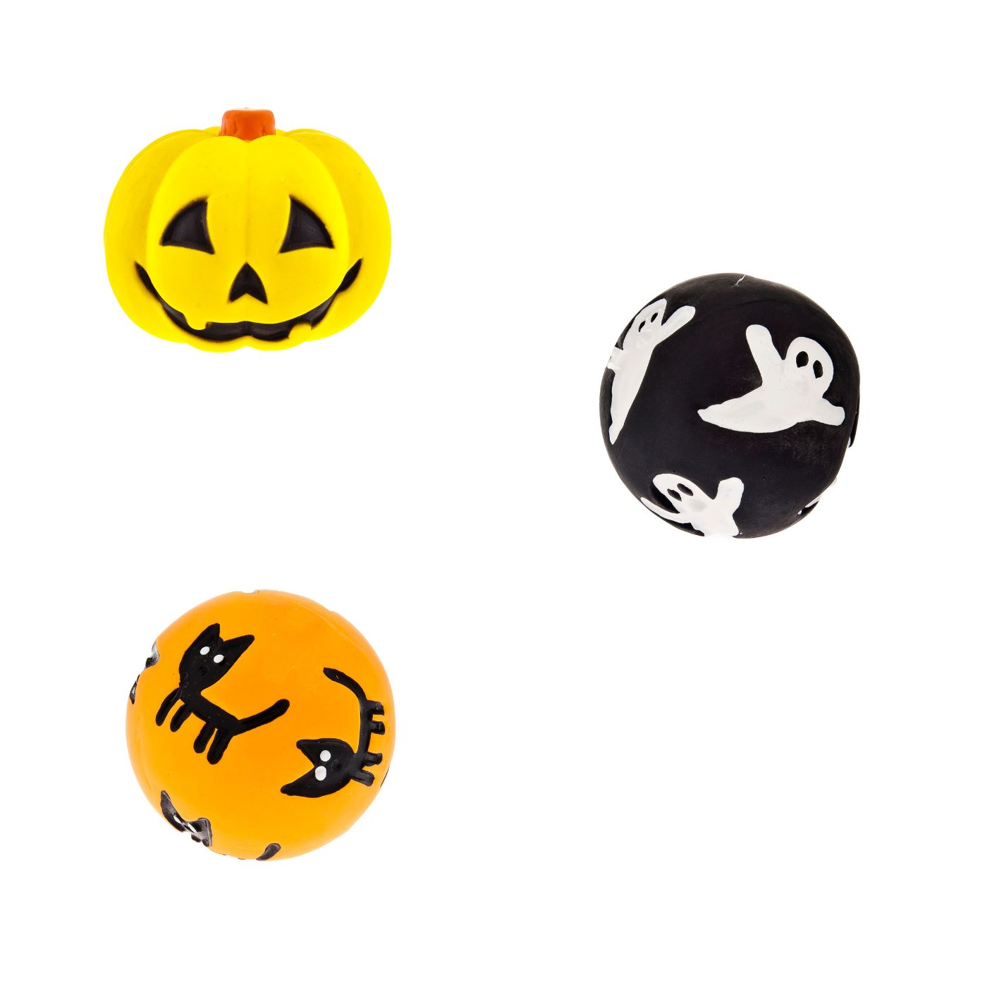 Ferribiella Halloween Gioco per Cani Palline in Lattice 7,5 cm Assortite