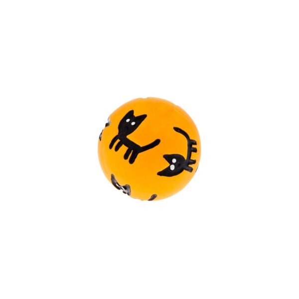 Ferribiella Halloween Gioco per Cani Palline in Lattice 7,5 cm Assortite - Gatto Nero
