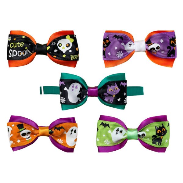 Ferribiella Halloween Cravattine Papillon per Cani Fantasie Assortite