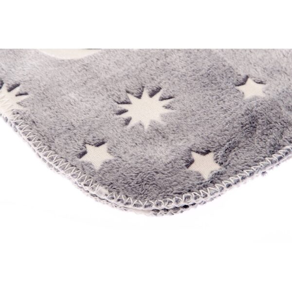 Ferribiella Copertina in Peluche per Cani e Gatti Glow 100 x 70 cm con Fantasie che Brillano al Buio