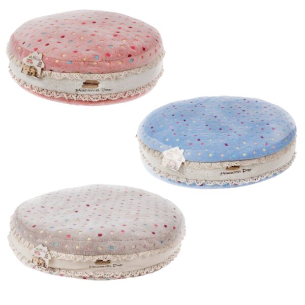Ferribiella Cuscino Morbido per Cani e Gatti Macarons Ø 60 x 15 cm