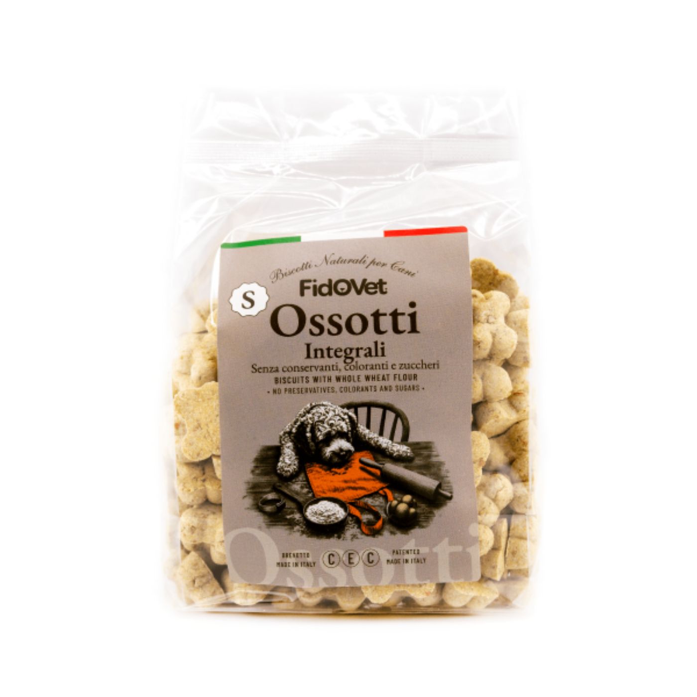 Fidovet Biscotti Naturali per Cani Ossotti SMALL Integrali 300 g