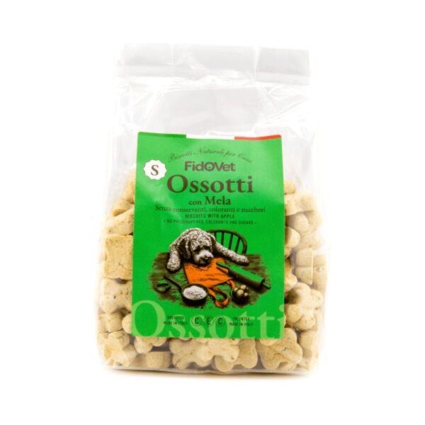 Fidovet Biscotti Naturali per Cani Ossotti SMALL Mela 300 g