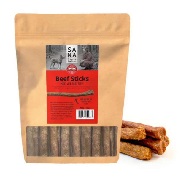 Sanadog Bastoncini Snack Masticativi di Manzo per Cani