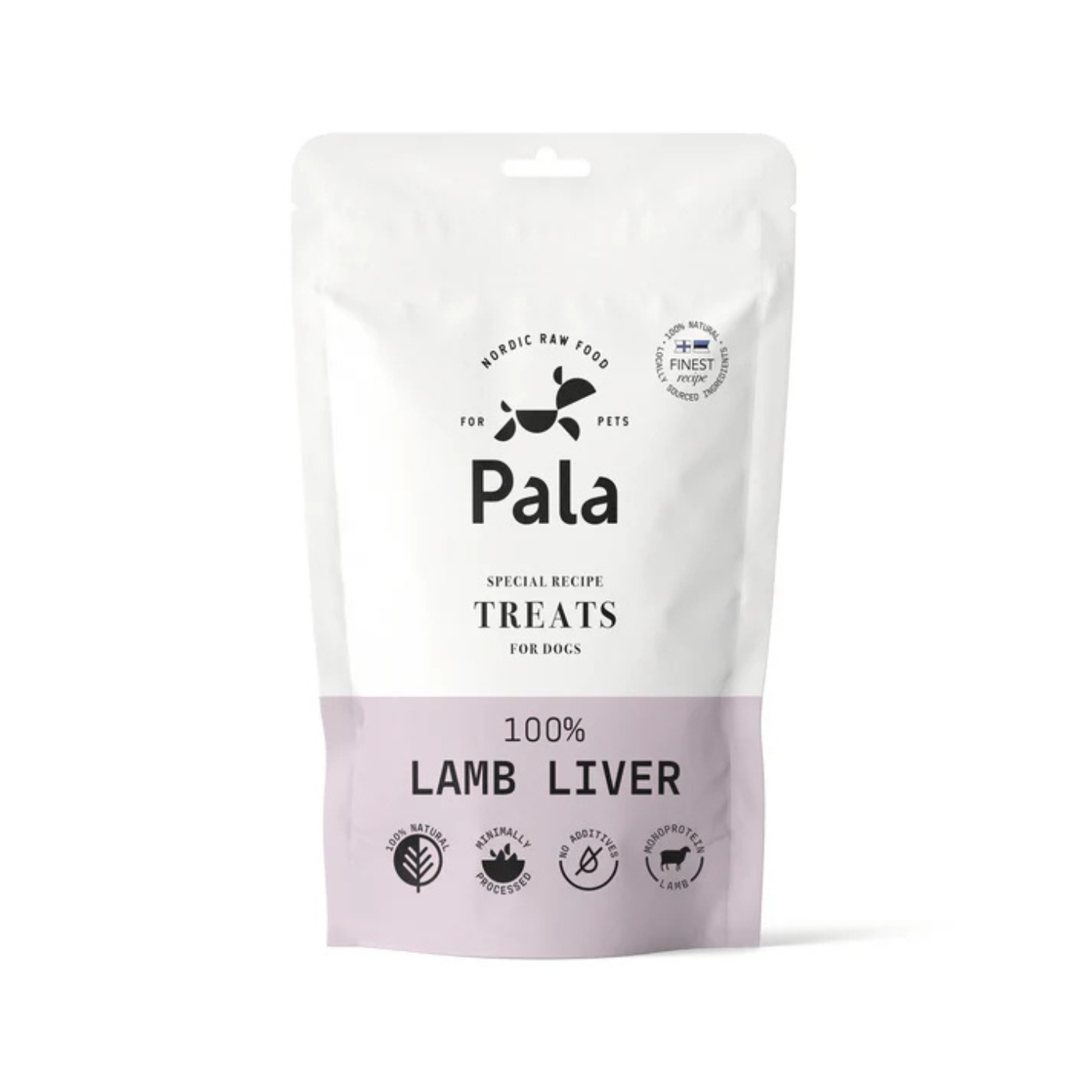 Pala Snack per Cani 100% Fegato di Agnello Monoproteici 100 g