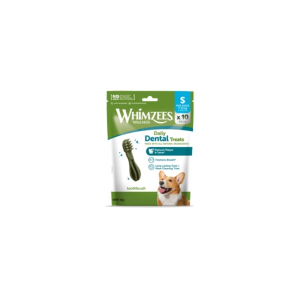 Whimzees Busta Discovery Snack Dentale Naturale Spazzolino per Cani Toothbrush