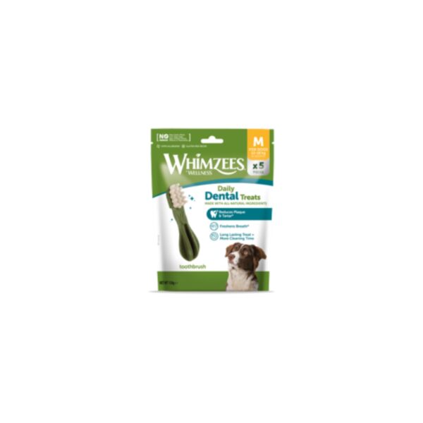 Whimzees Busta Discovery Snack Dentale Naturale Spazzolino per Cani Toothbrush